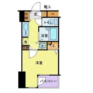 フォレシティ六本木【5階】の間取り