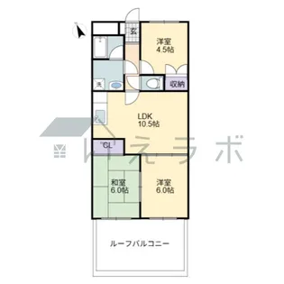 アバンギャルド桟橋【3階】の間取り