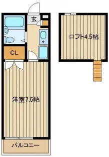 ホワイトパル保谷【2階】の間取り