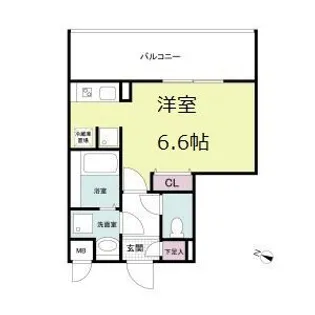 大阪府大阪市福島区鷺洲2【マンション】の間取り