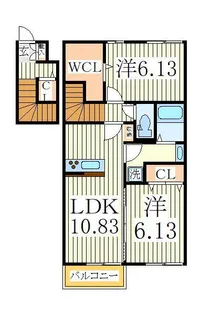 オーク大島田B【2階】の間取り