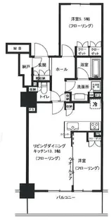 プライムパークス品川シーサイド ザ・タワー【8階】の間取り