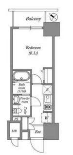 オーパスホームズ南行徳【14階】の間取り