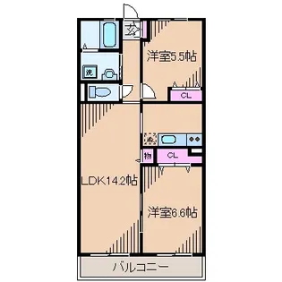 神奈川県横浜市港北区新吉田東8【マンション】の間取り