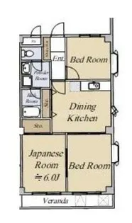 SK小松川【2階】の間取り