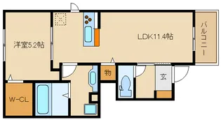D-roomみのり【1階】の間取り