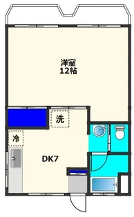 カドリーコーポ【2階】の間取り