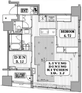 オープンレジデンシア南青山骨董通り【11階】の間取り
