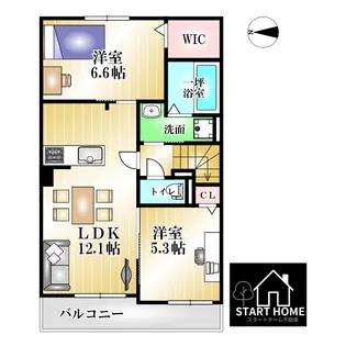 サザン・スターB【2階】の間取り