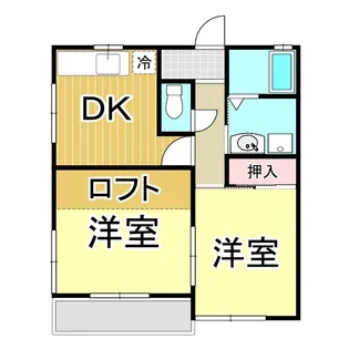 富塚アクシス【2階】の間取り