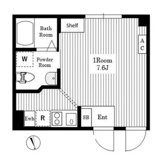 Air Tower Nippori A棟【5階】の間取り