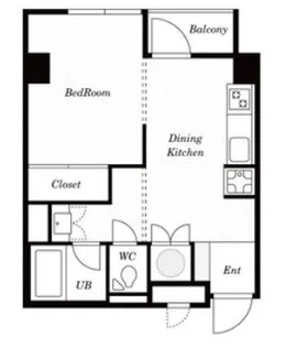 グランディール麻布十番【3階】の間取り
