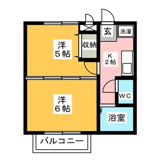 コーポクローバー【2階】の間取り