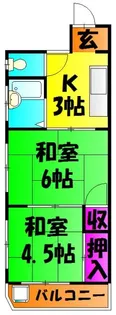 コーポ金野【3階】の間取り
