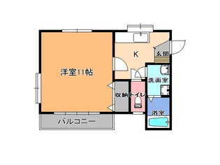 ブルーハイツ1【2階】の間取り