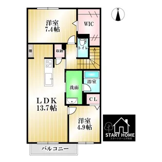 シャーメゾンレ・フレールVI【2階】の間取り