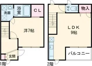 東京都世田谷区弦巻1【一戸建】の間取り