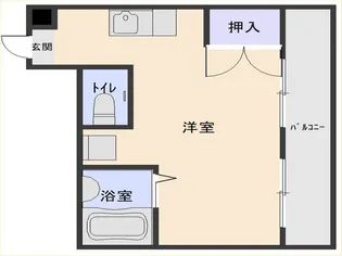 ブリリアンス宇宿【5階】の間取り