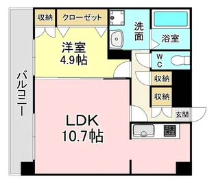 福岡県北九州市小倉北区京町3【マンション】の間取り