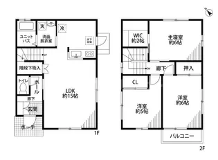 千葉県千葉市美浜区磯辺3【一戸建】の間取り