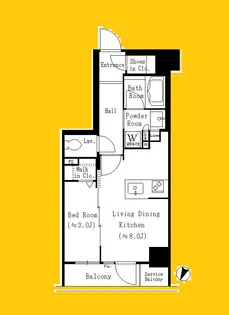スターヒルズ関内【7階】の間取り