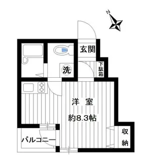 東京都練馬区南田中2【マンション】の間取り