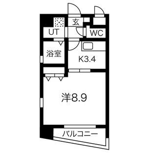 ル・シャンパーニュ【6階】の間取り