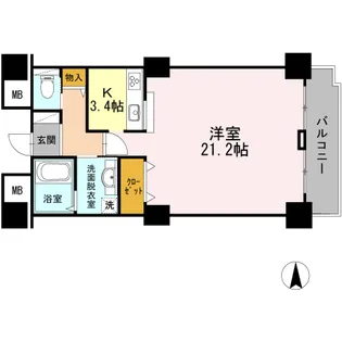 品川シーサイドビュータワー II【3階】の間取り