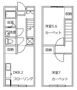 群馬県安中市安中2【一戸建】の間取り