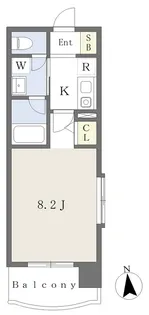 チェンピー榴岡II【9階】の間取り