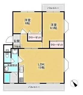 Rハイツソレイユ【4階】の間取り