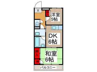 リガヤハイツ【2階】の間取り