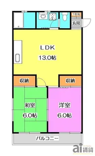 東京都東村山市諏訪町2【アパート】の間取り