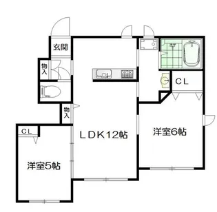 ウィスマ・キタII【1階】の間取り