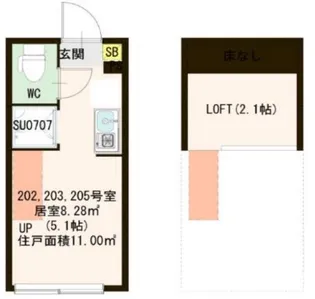 プランドール桜台【2階】の間取り
