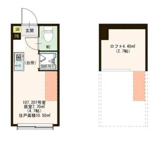 東京都板橋区幸町【アパート】の間取り