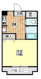 福岡県飯塚市相田【アパート】の間取り