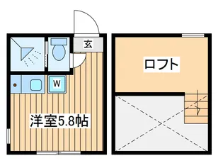 シャイン生麦【1階】の間取り