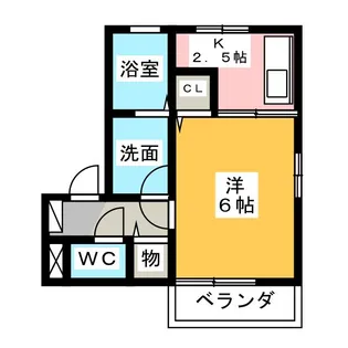 はなみずきA【2階】の間取り