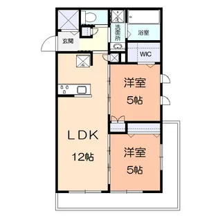 ヴィルシャルマンII【1階】の間取り
