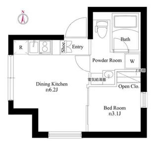 エスポワール門前仲町【2階】の間取り