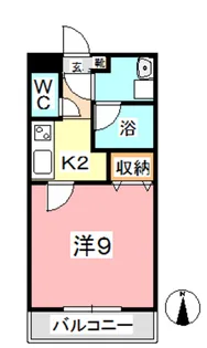 コンフォルト中祥【3階】の間取り