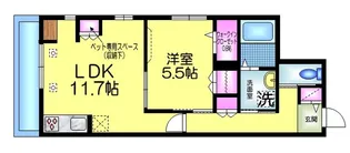 Fleurs.HM フルールエイチエム【2階】の間取り