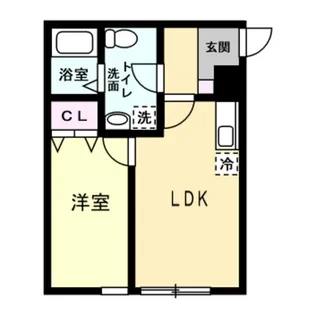 ブライト豊春【1階】の間取り