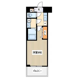エステムコート東京八王子【3階】の間取り