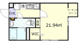 ルノン平井【1階】の間取り