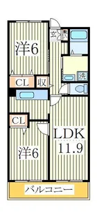 シャルマンヒル【3階】の間取り
