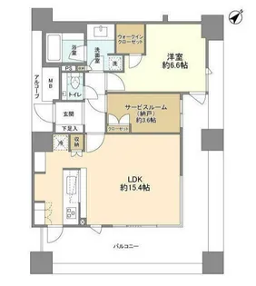 東京都品川区西五反田3【マンション】の間取り