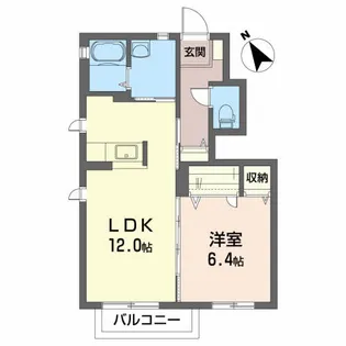 カノン【2階】の間取り