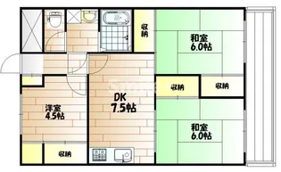 難波マンション【4階】の間取り